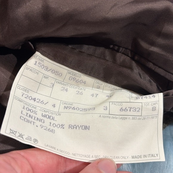 Vintage Burberry Burberry's Wool Velvet Collared Blazer - Picture 4 of 10